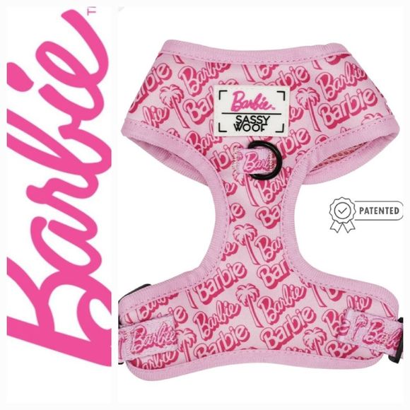 Barbie X Sassy Woof  Barbie Malibu Dog Adjustable Harness - Picture 1 of 9